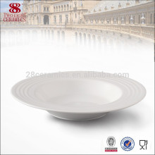 Оптом Китай посуда, керамическая плита супа, глубокие ободья блюдо 